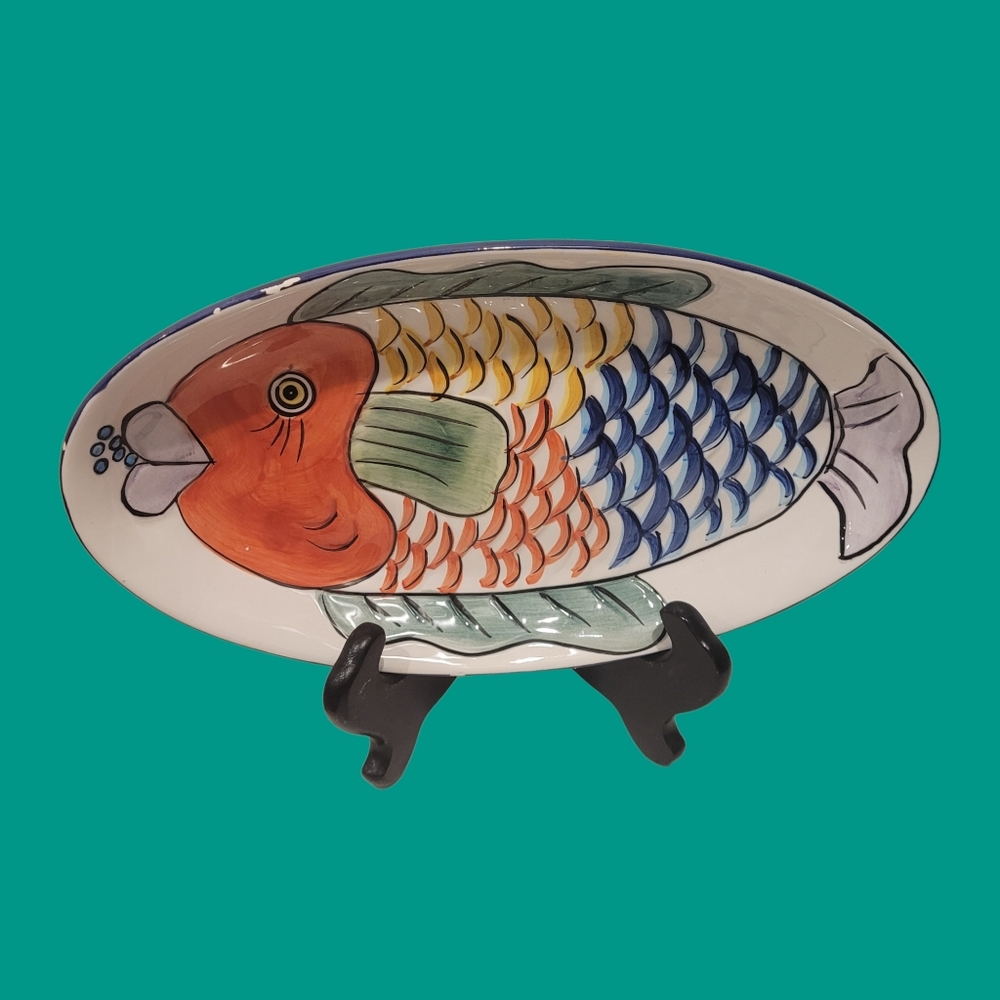 Vintage (1995) Pescada Tropical Fish Platter